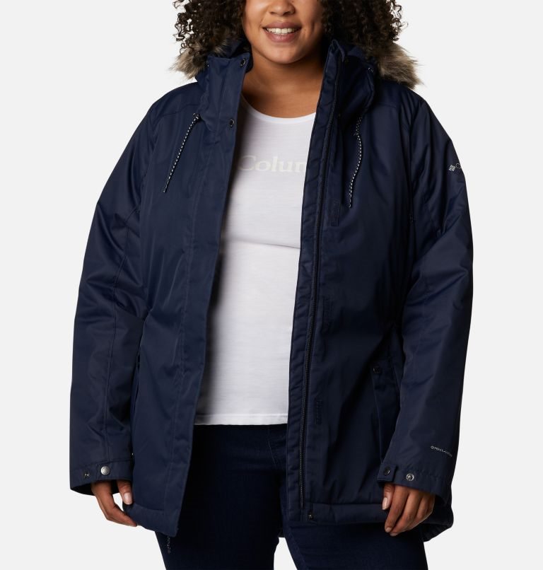 Columbia Suttle Mountain II Isolerte Jakker Dame Marineblå | Plus Size 46320F